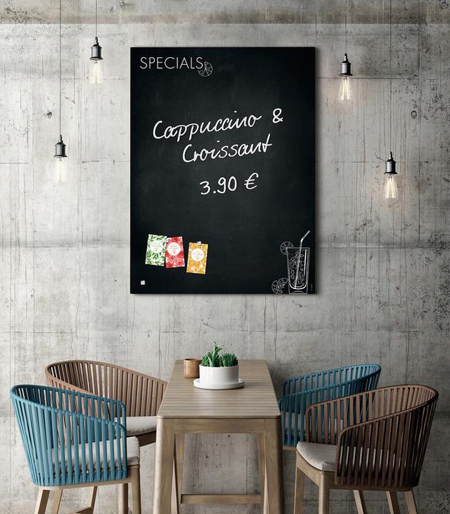 Actual product image Sigel Glass magnetic board Artverum with design (Magnet board, 90 x 120 cm)