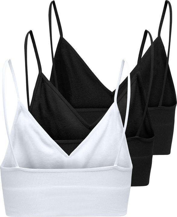 Produktbild Only ONLVICKY rib 3-pack Top Schlafanzug Oberteil (Einzelpack, XS, S)
