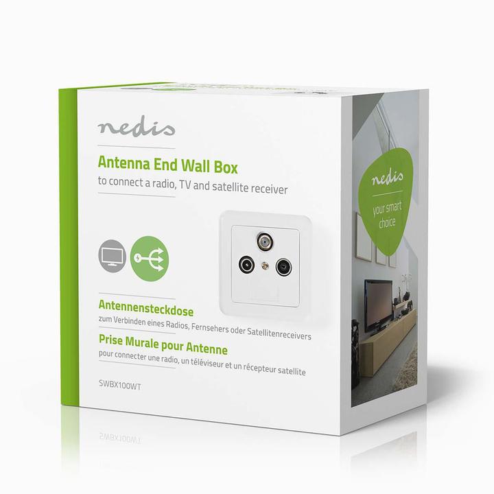 Produktbild Nedis Wandanschlussdose p Antenne 1 x F-Ausgang (Antennendose)
