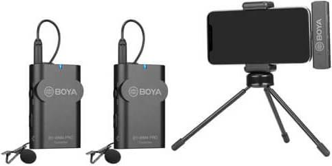Actual product image Boya 2.4g wireless microphone for ios devices -2 tx+1 rx