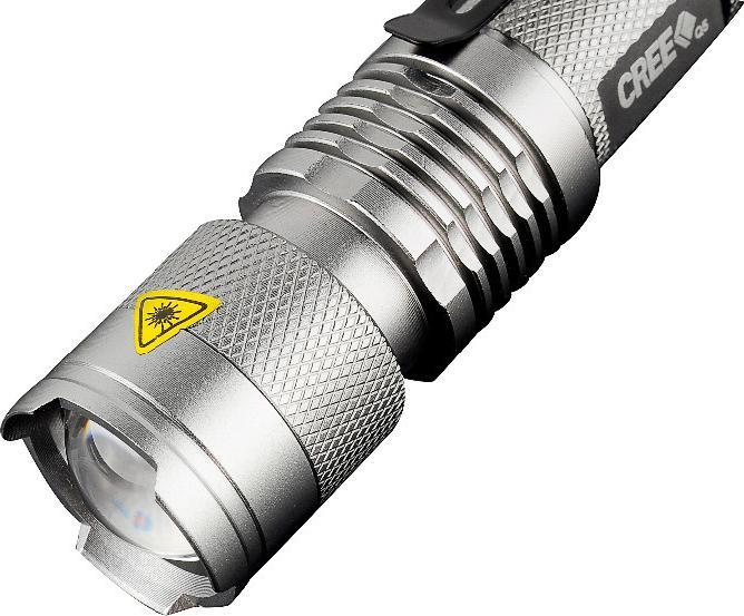 Actual product image JTI LED torch CREE Ultrafire - Grey (13.40 cm, 300 lm)
