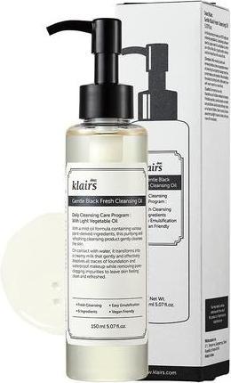 Actual product image Klairs Gentle Black Fresh Cleansing Oil (Oils, 150 ml)