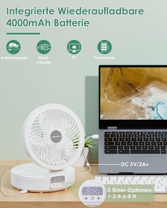 Produktbild Lipontan Faltbarer Tischventilator