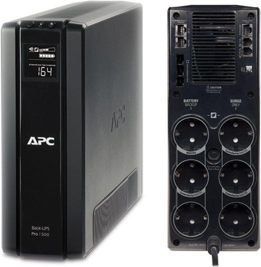 Produktbild APC Back-UPS PRO 1500 GR SchuKo - USV (865 Watt) (1500 VA, 865 W, Line-Interaktiv USV)