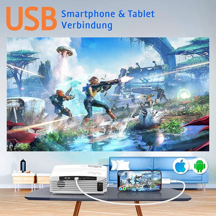 Actual product image DrQQ 5G Full HD Wifi Projector