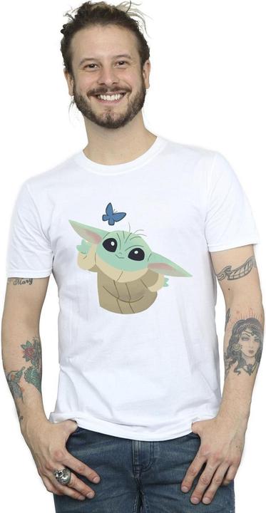 Immagine prodotto Star Wars The Mandalorian Butterfly Catching Maglietta Uomo (4XL)