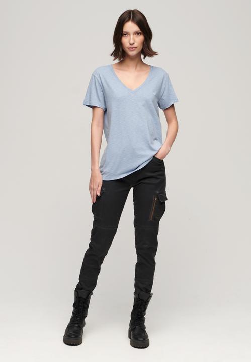 Actual product image Superdry Studios Slub Emb Vee Tee (10)
