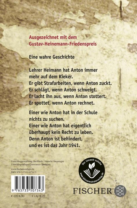 Immagine prodotto Anton oder Die Zeit des unwerten Lebens (Tedesco, Zoeller Elisabetta, 2023)