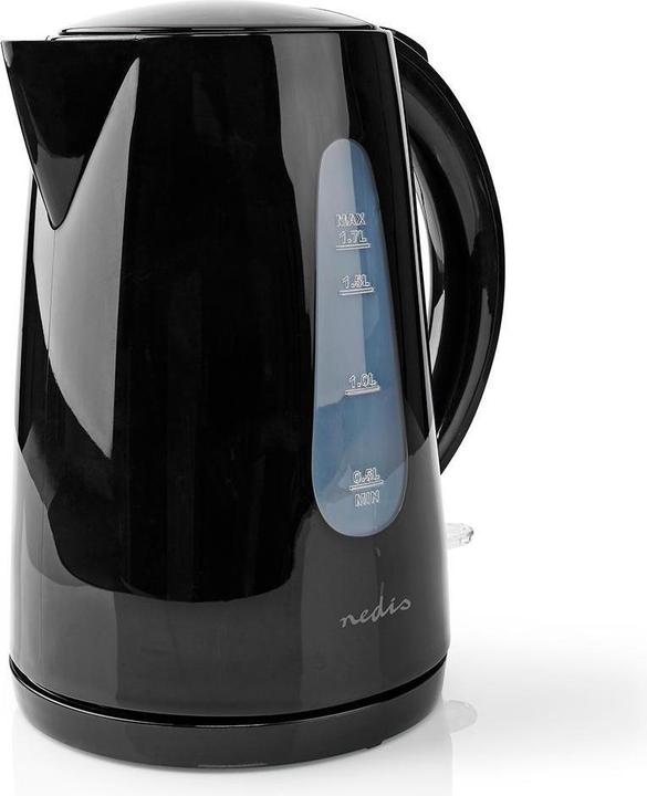 Produktbild Nedis Wasserkocher 1.7 l Plastik Um 360 Grad drehbar Verdecktes Heizelement Strix® Controller Boil-D (1.70 l, EU-Stecker)