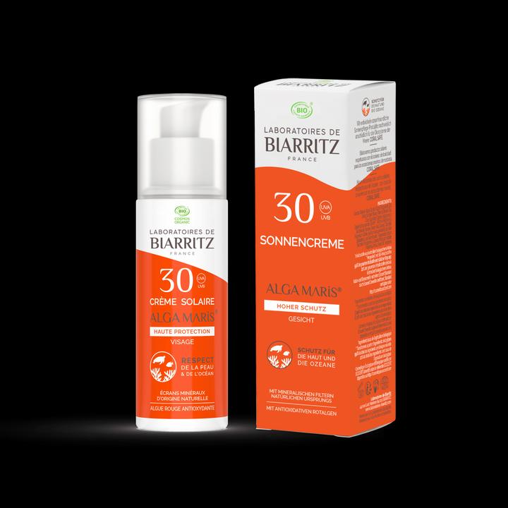 Produktbild Laboratoires de Biarritz Alga Maris Bio Sonnencreme (Sonnencreme Gesicht, SPF 30, 50 ml, 81 g)