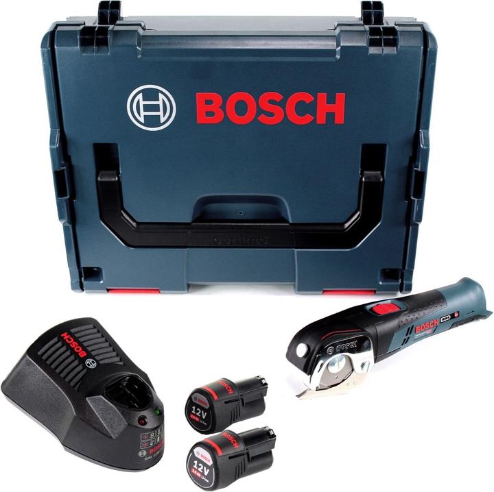 Productafbeelding Bosch Professional Bosch GUS 12V-300 Professionele Accu Universele Schaar 12 V + 2x Accu 3.0 Ah + Lader + L-Boxx