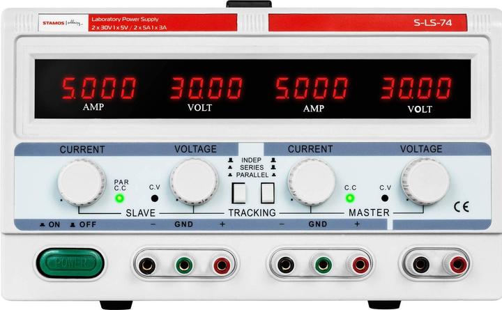 Actual product image Stamos Labornetzgerät regelbar Labornetzteil Netzgerät Netzteil Trafo 2 x 30 V /5 A DC