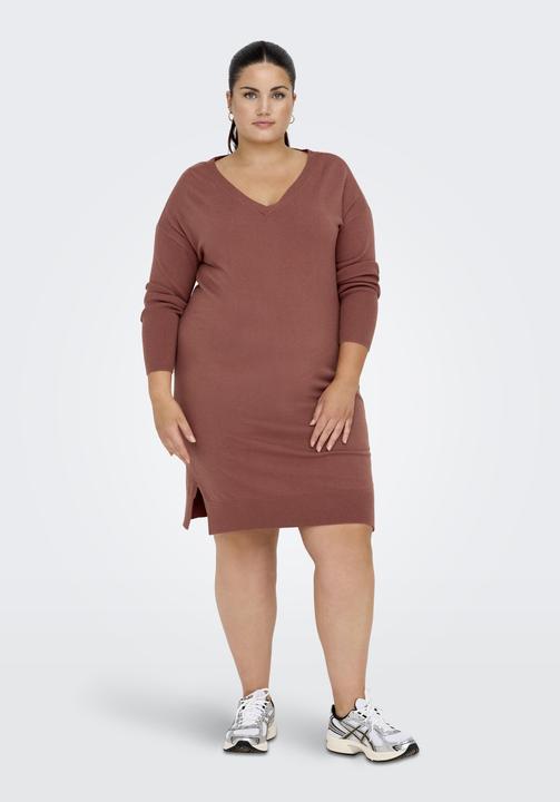 Produktbild Only Curvy V-Ausschnitt Strickkleid (L)