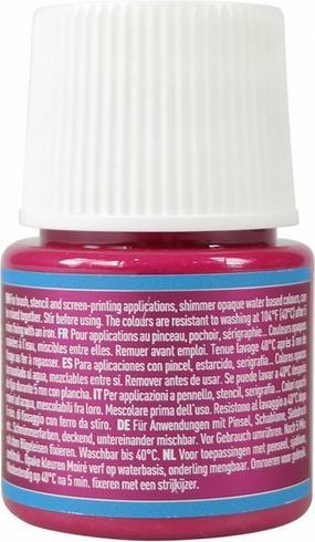 Actual product image Pebeo Setacolor Opaque (Shimmering orient red, 45 ml)