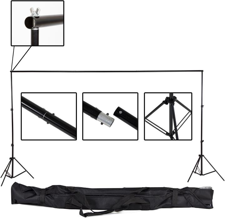 Immagine prodotto tectake Set completo di sfondo fotografico (300 cm, 600 cm)