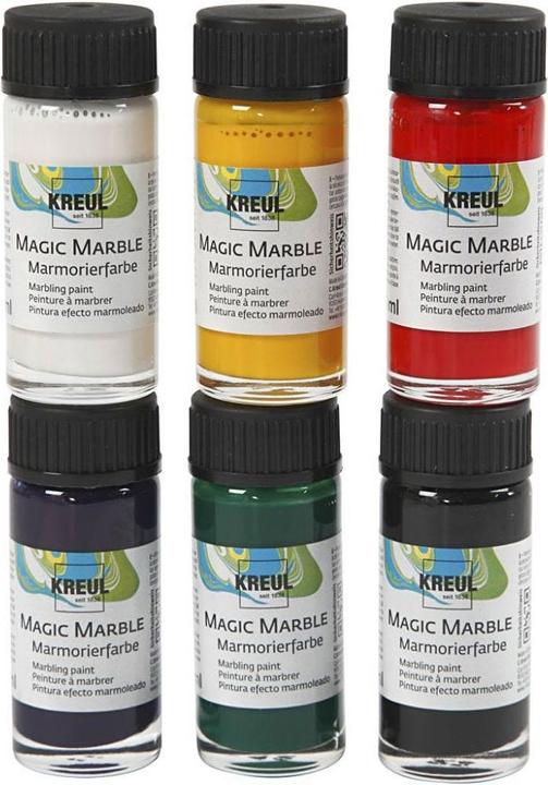 Immagine prodotto Creativ Company KREUL Marmo Magico 20 ml (Multicolore, Giallo chiaro, Verde, Giallo, Rosso, Bianco, 20 ml)
