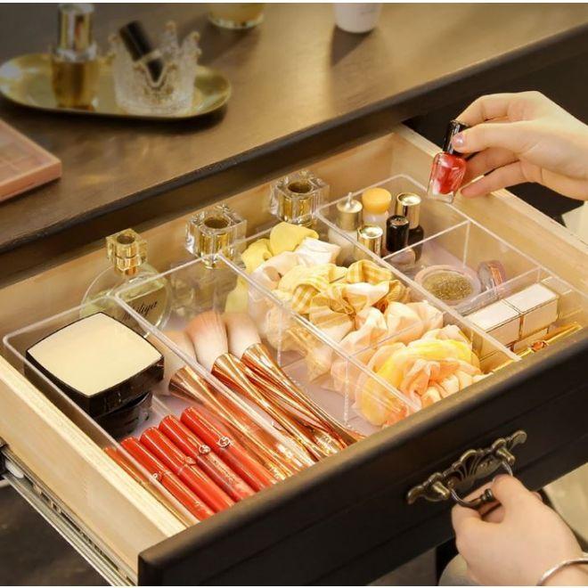 Immagine prodotto MU Style Organizzatore per il trucco in acrilico con 3 scomparti