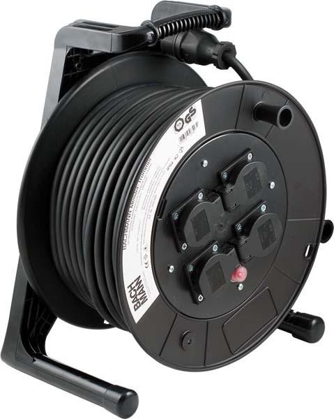 Produktbild Bachmann 399.005 Verlängerungskabel 50 m 4 AC-Ausgänge Schwarz (50 m, 1.50 mm²)