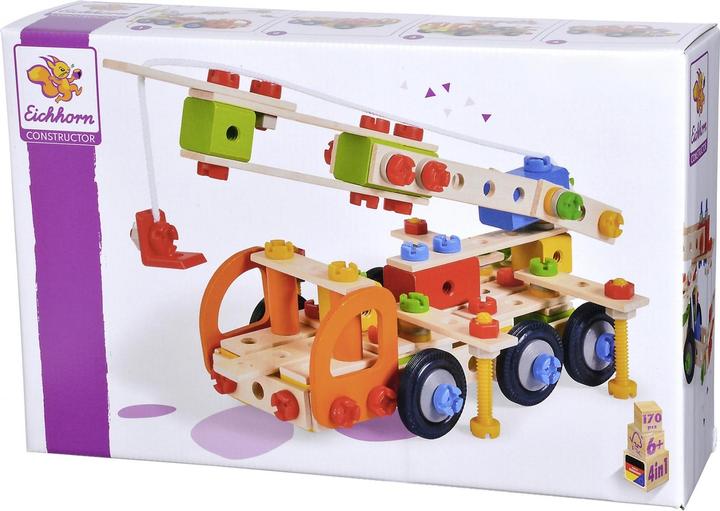 Actual product image Eichhorn Constructor 4in1 Kraanwagen, 170dlg.