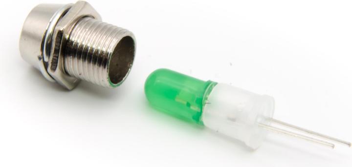 Image du produit Purecrea 5 pièces support LED 5mm - aluminium - chromé