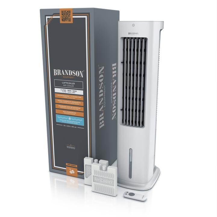 Image du produit Brandson Ventilateur de tour avec refroidissement par eau, réservoir d'eau de 5 litres, filtre à air (57 dB)