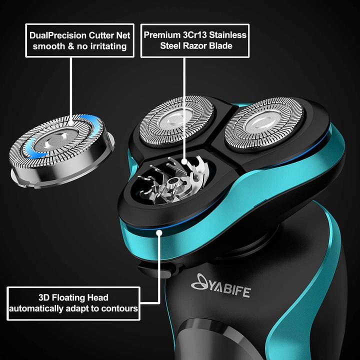 Actual product image Yabife Electric shaver with travel case