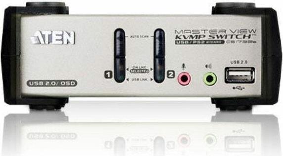 Produktbild Aten CS1732B, 2-Port KVM Switch mit USB Hub
