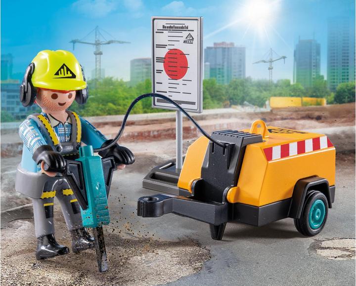 Immagine prodotto Playmobil Bauarbeiter mit Meissel (71752, Playmobil Eroi d'azione)