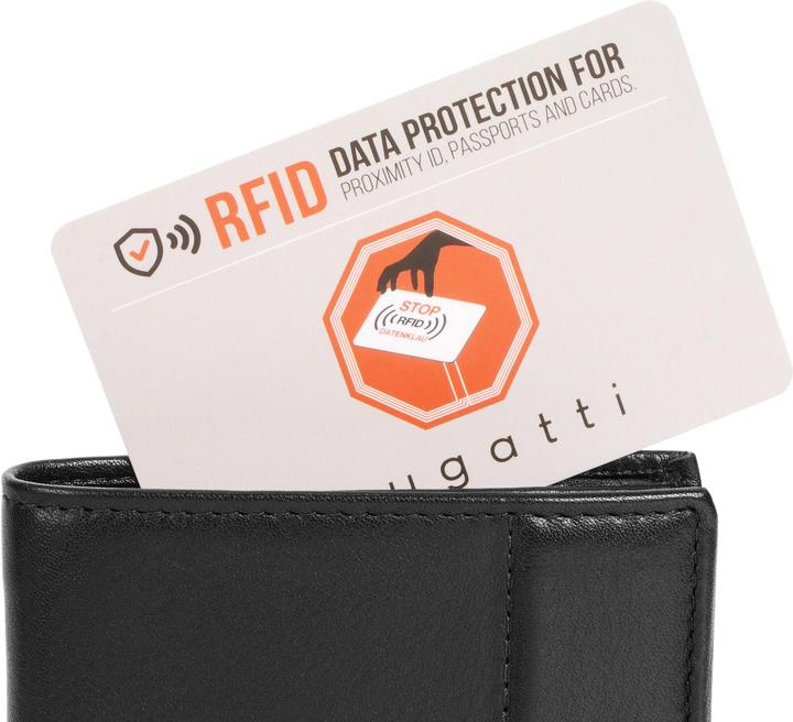Image du produit Bugatti Porte-monnaie Nome protection RFID cuir 9 cm