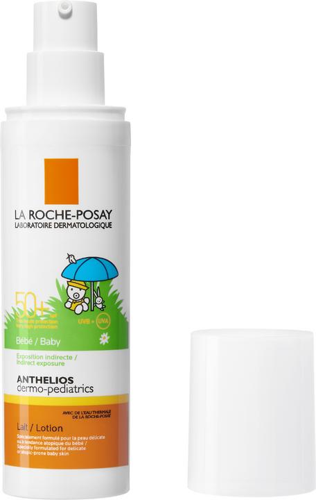 Produktbild La Roche Posay Anthelios Dermo-Kids Baby Milch Pflegende Sonnenschutz-Milch (Sonnenmilch, SPF 50+, 50 ml, 86 g)