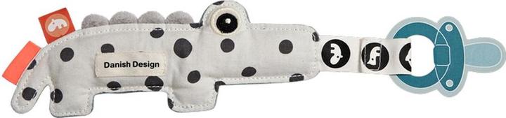 Produktbild Done by Deer Schnullerketten Mini-Kuscheltier mit Schnullerhalter - Croco - Blau (1 x)