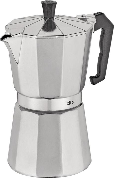 Actual product image Cilio 321272 Manual coffee maker mocha pot aluminum (6 T.)