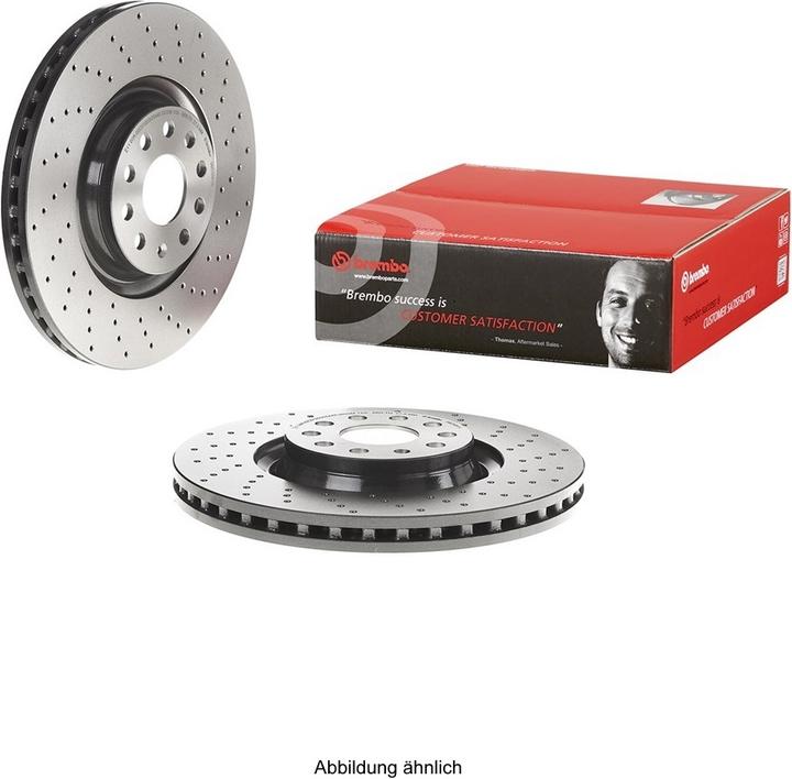 Produktbild Brembo Bremsscheibe XTRA LINE - gelocht/beschichtet 09.9772.1X