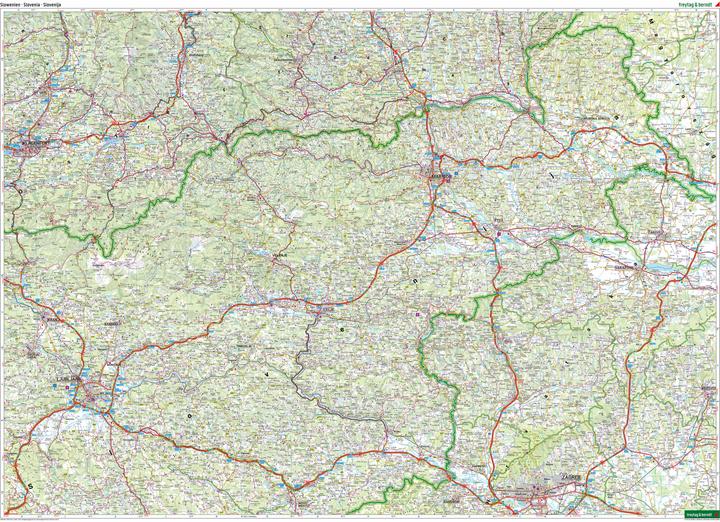 Produktbild Slowenien, Strassen- und Freizeitkarte 1:150.000, freytag & berndt