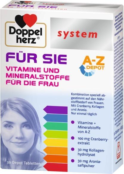Actual product image Doppelherz system FOR YOU, 30 tablets (30 Piece, Pills)