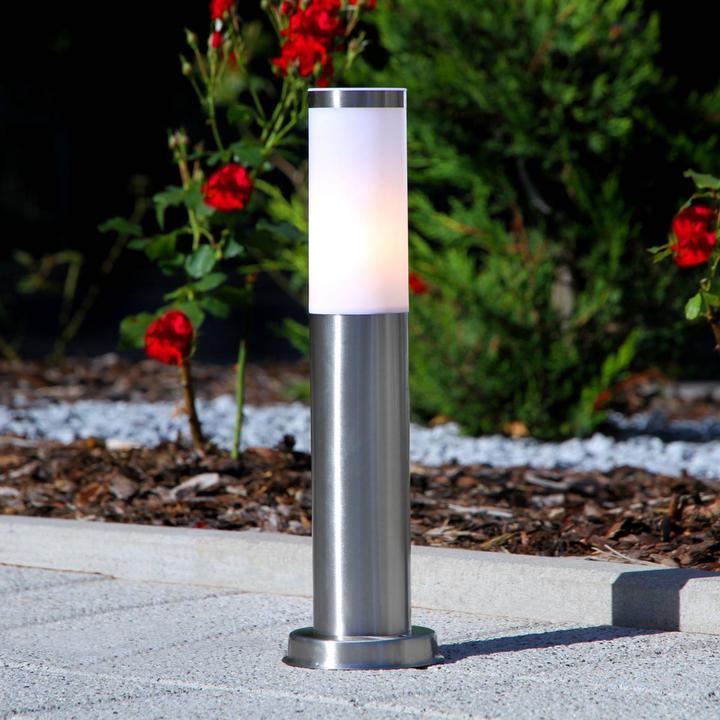 Produktbild Lindby Kristof Garten Leuchte Stainless Steel (E27, IP44)