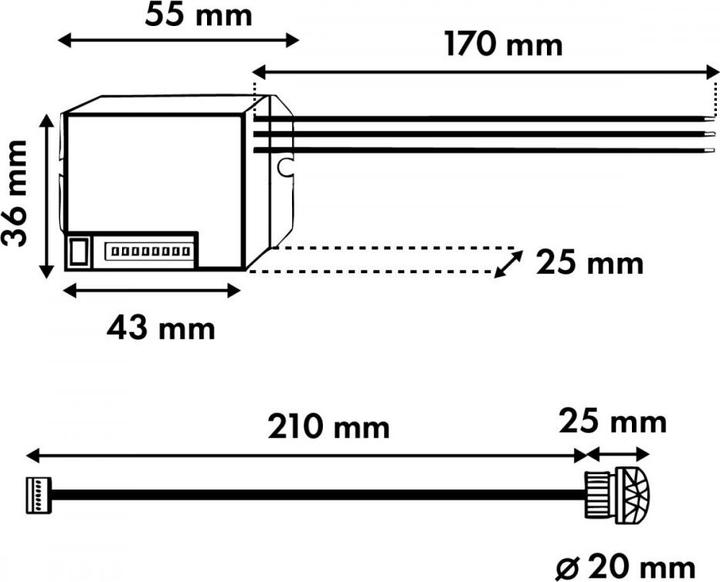 Produktbild Maclean PIR Bewegungsmelder, 12-24V DC, MCE32 V