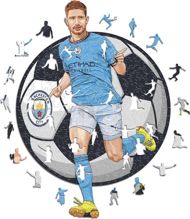 Image du produit Iconic Man City FC - Kevin De Bruyne - Puzzle en bois Taille L (500 pièces) (500 pièces)