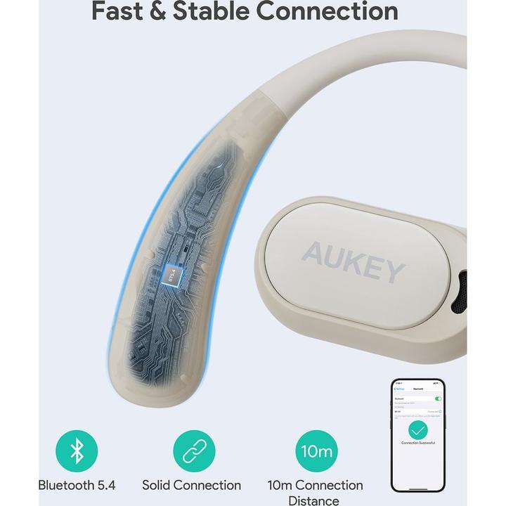 Actual product image Aukey SPORTS FIT OPEN-EAR - Earbuds (35 h, Wireless)