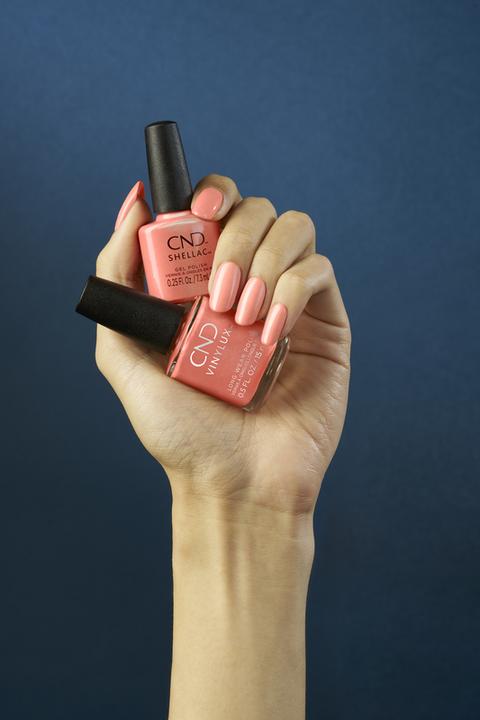 Actual product image CND Shellac UV Nail Polish Apricot No. 476 - Original (Apricot, UV gel varnish)