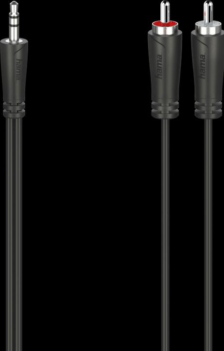 Actual product image Hama Audio cable, 3.5 mm jack plug - 2 cinch plugs, stereo, 1.5 m (1.50 m, Cinch)