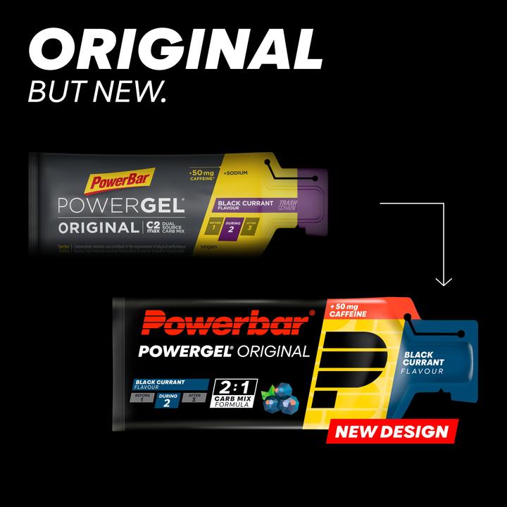 Actual product image Powerbar PowerGel Original (Black currant, Caffeine, 24 pcs., 984 g)
