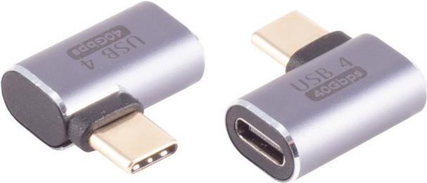 Actual product image Shiverpeaks S/CONN maximum connectivity USB-C adapter, 4.0, 90° angle left/right, HZ (USB 3.0)