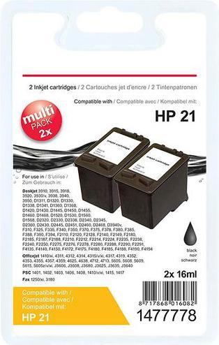 Image du produit Office Depot Cartouche d'encre Compatible HP 21 C9351AE Noir (CF)