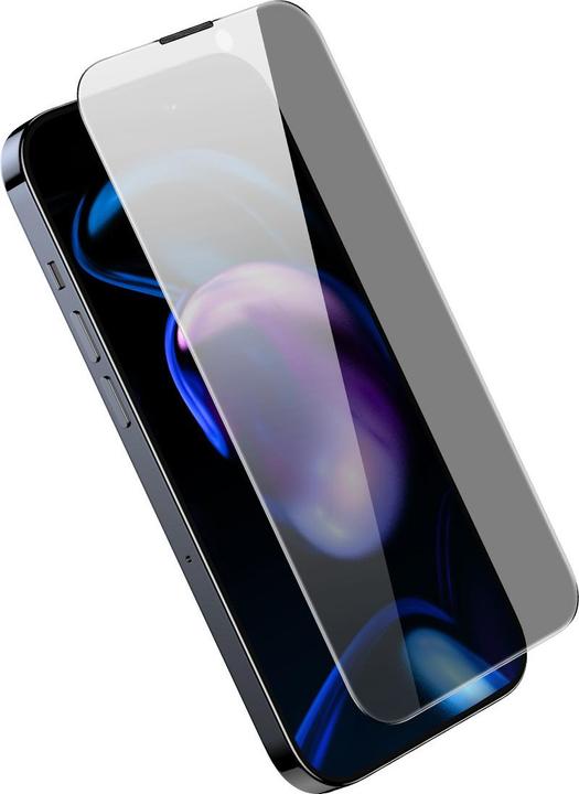 Actual product image Baseus Privacy Tempered Glass for iPhone 14 Pro Full Screen 0.4mm Privacy Filter Anti Spy + Mounting (1 Piece, Apple iPhone 14 Pro)