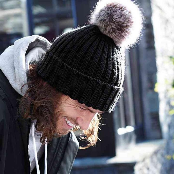 Produktbild Beechfield Strickmütze Mit Bommel (One Size)