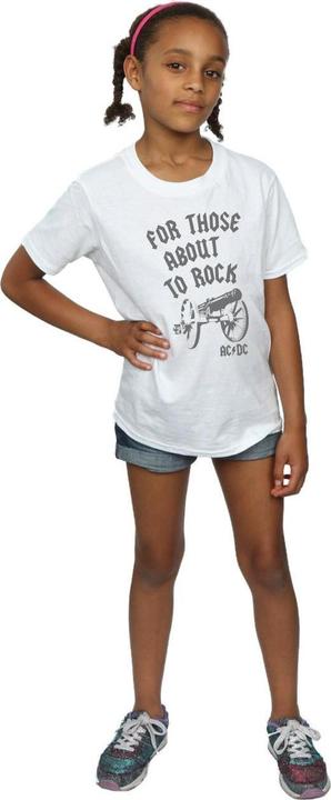 Produktbild AC/DC Girls For Those About To Rock Cannon TShirt aus Baumwolle (140, 146)
