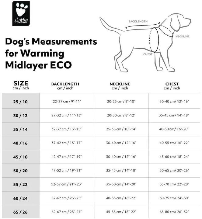 Produktbild Hurtta Wintermantel Warming Midlayer ECO, 65, Senf (L, Hundemantel)