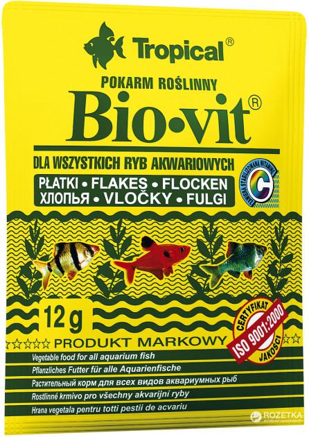 Produktbild Tropical Bio-Vit - Pflanzliches Futter für Fische - 12g