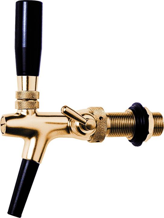 Produktbild Ich-zapfe Kompensatorhahn, Bierzapfhahn - vergoldet, 10 mm Ausführung